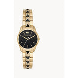 Michael Kors Runway Mercer Quartz Black Dial Two Tone Steel Strap Watch For Women - MK6672 Authentic Buy Shop Now