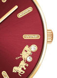 Coach Perry Red Dial Red Leather Strap Watch for Women - 14503852 Authentic Buy Shop Now