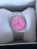 Gucci 25H Quartz Pink Dial Silver Steel Strap Watch for Women - YA163410 Authentic Buy Shop Now