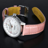 Breitling Navitimer Automatic 35 Mother of Pearl Dial Pink Leather Strap Watch for Women - A17395211A1P3 Authentic Buy Shop Now
