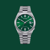 Citizen Tsuyosa Automatic Green Dial Silver Steel Strap Watch For Men - NJ0150-81X Authentic Buy Shop Now