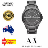 Armani Exchange Hampton Chronograph Grey Dial Grey Steel Strap Watch For Men - AX2135 Authentic Buy Shop Now