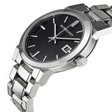 Burberry The City Black Dial Silver Stainless Steel Strap Watch for Women - BU9001 Authentic Buy Shop Now