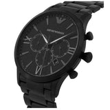 Emporio Armani Giovanni Chronograph Black Dial Black Steel Strap Watch For Men - AR11349 Authentic Buy Shop Now
