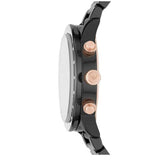 Emporio Armani Mario Ceramic Chronograph Black Dial Black Steel Strap Watch For Men - AR70002 Authentic Buy Shop Now