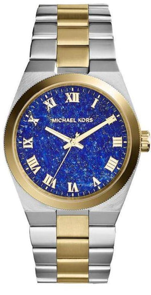 Michael Kors Channing Blue Dial Two Tone Steel Strap Watch For Women - MK5893 Authentic Buy Shop Now