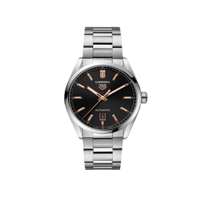 Tag Heuer Carrera Day Date Black Dial Silver Steel Strap Watch for Men - WBN2013.BA0640 Authentic Buy Shop Now