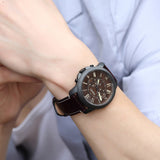 Fossil Grant Chronograph Brown Dial Brown Leather Strap Watch for Men - FS5088 Authentic Buy Shop Now