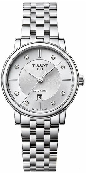 Tissot Carson Premium Automatic Lady Diamonds Silver Dial Silver Steel Strap Watch for Women - T122.207.11.036.00 Authentic Buy Shop Now