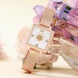 Coach Cass White Dial Rose Gold Mesh Bracelet Watch for Women - 14503698 Authentic Buy Shop Now