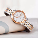 Tissot T Classic Le Locle Automatic Lady Silver Dial Two Tone Steel Strap Watch For Women - T006.207.22.036.00 Authentic Buy Shop Now