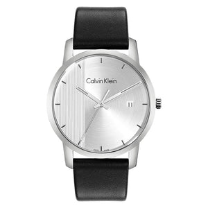 Calvin Klein City Silver Dial Black Steel Strap Watch for Men - K2G2G1CX Authentic Buy Shop Now