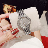 Bulova Crystal Collection Silver Dial Silver Steel Strap Watch for Women - 96L243 Authentic Buy Shop Now