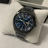 Citizen Eco Drive Blue Dial Black Steel Strap Watch For Men - AW0024-58LB Authentic Buy Shop Now