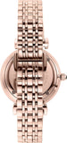 Emporio Armani Gianni T-Bar Quartz Crystals Black Dial Gold Steel Strap Watch For Women - AR11423 Authentic Buy Shop Now
