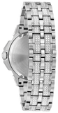 Bulova Crystal Collection Pave Silver Dial with Crystals Silver Steel Strap Watch for Men - 96C134 Authentic Buy Shop Now