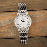 Omega De Ville Prestige Co Axial Automatic White Dial Silver Steel Strap Watch for Men - 424.10.40.20.02.005 Authentic Buy Shop Now