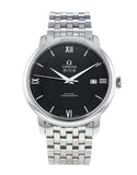 Omega De Ville Prestige Co-Axial Black Dial Silver Steel Strap Watch for Men - 424.10.40.20.01.001 Authentic Buy Shop Now