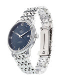 Omega De Ville Prestige Co-Axial Orbis Blue Dial Silver Steel Strap Watch for Men - 424.10.40.20.03.001 Authentic Buy Shop Now