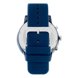 Lacoste 12.12 Chronograph Blue Dial Blue Silicone Strap Watch for Men - 2011244 Authentic Buy Shop Now
