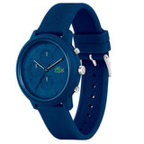 Lacoste 12.12 Chronograph Blue Dial Blue Silicone Strap Watch for Men - 2011244 Authentic Buy Shop Now