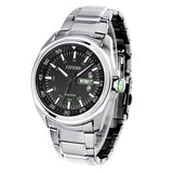 Citizen Eco Drive Urban Black Dial Silver Stainless Steel Watch For Men - AW0020-59EB Authentic Buy Shop Now
