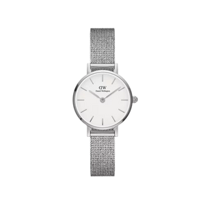 Daniel Wellington Classic Petite Sterling White Dial Silver Mesh Bracelet Watch for Women - DW00100442 Authentic Buy Shop Now