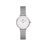 Daniel Wellington Classic Petite Sterling White Dial Silver Mesh Bracelet Watch for Women - DW00100442 Authentic Buy Shop Now