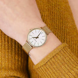 Michael Kors Pyper Quartz Mother of Pearl White Dial Gold Mesh Bracelet Watch For Women - MK4619 Authentic Buy Shop Now
