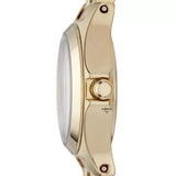 Marc Jacobs Henry Dinky Red Dial Gold Steel Strap Watch for Women - MBM3202 Authentic Buy Shop Now