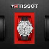 Tissot T Sport Chrono XL Classic Silver Dial Brown Leather Strap Watch For Men - T116.617.16.037.00 Authentic Buy Shop Now