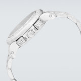 Michael Kors Layton Chronograph Silver Dial Silver Steel Strap Watch For Women - MK6976 Authentic Buy Shop Now