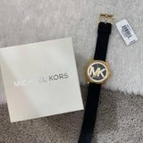 Michael Kors Janelle Quartz Black Dial Black Rubber Strap Watch For Women - MK7313 Authentic Buy Shop Now