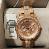 Michael Kors Tibby Chronograph Crystals Rose Gold Dial Rose Gold Steel Strap Watch For Women - MK6826 Authentic Buy Shop Now