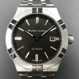 Maurice Lacroix Aikon Automatic Black Dial Silver Steel Strap Watch For Men - AI6008-SS002-330-1 Authentic Buy Shop Now