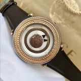 Versace V Metal Icon Quartz Silver Dial Brown Leather Strap Watch For Men - VQL010015 Authentic Buy Shop Now