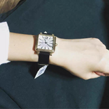 Marc Jacobs Vic Silver Dial Black Leather Strap Watch for Women - MJ1437 Authentic Buy Shop Now