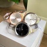 Calvin Klein Lively White Dial Rose Gold Steel Strap Watch for Women - K4U23626 Authentic Buy Shop Now