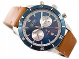 Hugo Boss Santiago Blue Dial Brown Leather Strap Watch for Men - 1513860 Authentic Buy Shop Now