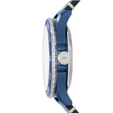 Fossil Crewmaster Sports Automatic Blue Dial Blue Leather Strap Watch for Men - ME3149 Authentic Buy Shop Now