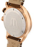 Maurice Lacroix Pontos S Diver Automatic Black Dial Brown Leather Strap Watch For Men - PT6248-BRZ01-330-2 Authentic Buy Shop Now