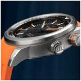 Maurice Lacroix Pontos S Diver Black Dial Orange Rubber Strap Watch For Men - PT6248-SS00L-330-J Authentic Buy Shop Now