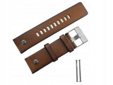 Diesel SBA Dual Time Chronograph White Dial Brown Leather Strap Watch For Men - DZ7269 Authentic Buy Shop Now