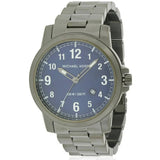 Michael Kors Paxton Analog Blue Dial Grey Steel Strap Watch For Men - MK8499 Authentic Buy Shop Now