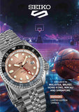 Seiko 5 Sports GMT Thong Sia Limited Edition Brown Dial Silver Steel Strap Watch for Men - SSK043K1 Authentic Buy Shop Now