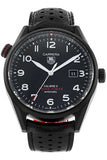 Tag Heuer Carrera Calibre 5 Drive Timer Black Dial Black Leather Strap Watch for Men - WAR2A80.FC6337 Authentic Buy Shop Now