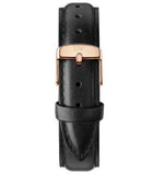 Daniel Wellington Classic Sheffield Black Dial Black Leather Strap Watch For Women - DW00100139 Authentic Buy Shop Now