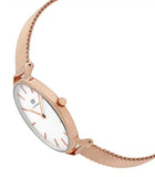 Daniel Wellington Classic Petite Melrose White Dial Rose Gold Mesh Bracelet Watch For Women - DW00100163 Authentic Buy Shop Now