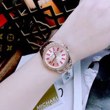 Michael Kors Mini Pilot Quartz Gold Dial Gold Steel Strap Watch For Women - MK7367 Authentic Buy Shop Now