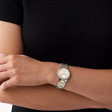 Michael Kors Camille Multifunction Silver Dial Two Tone Steel Strap Watch For Women - MK6982 Authentic Buy Shop Now